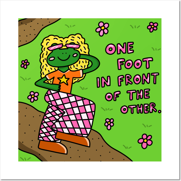 One foot in front of the other Wall Art by joyfulsmolthings